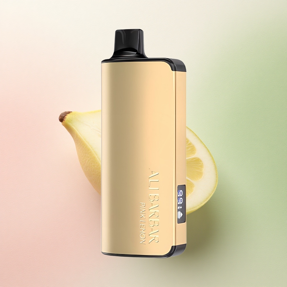 Alibarbar Ingot 9000 Puffs Limão Rosa 22ml 2350mAh