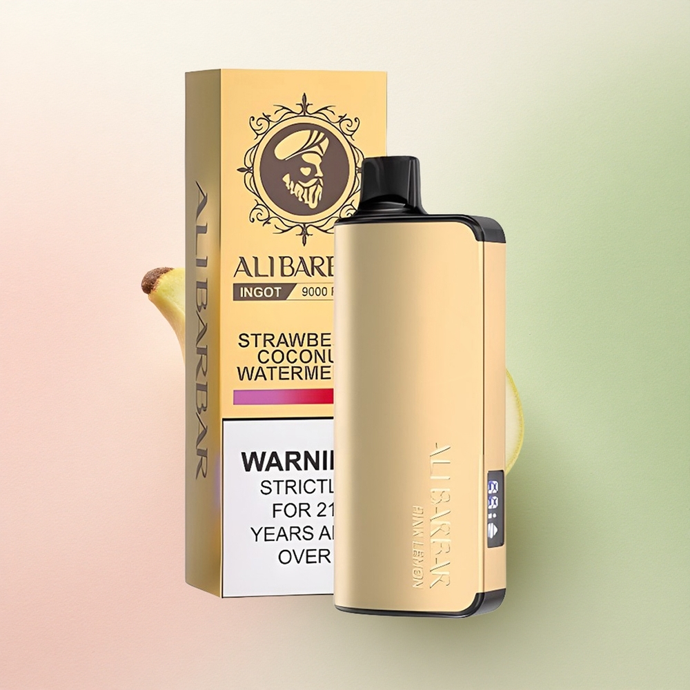 Alibarbar Ingot 9000 Puffs Limão Rosa 22ml 2350mAh