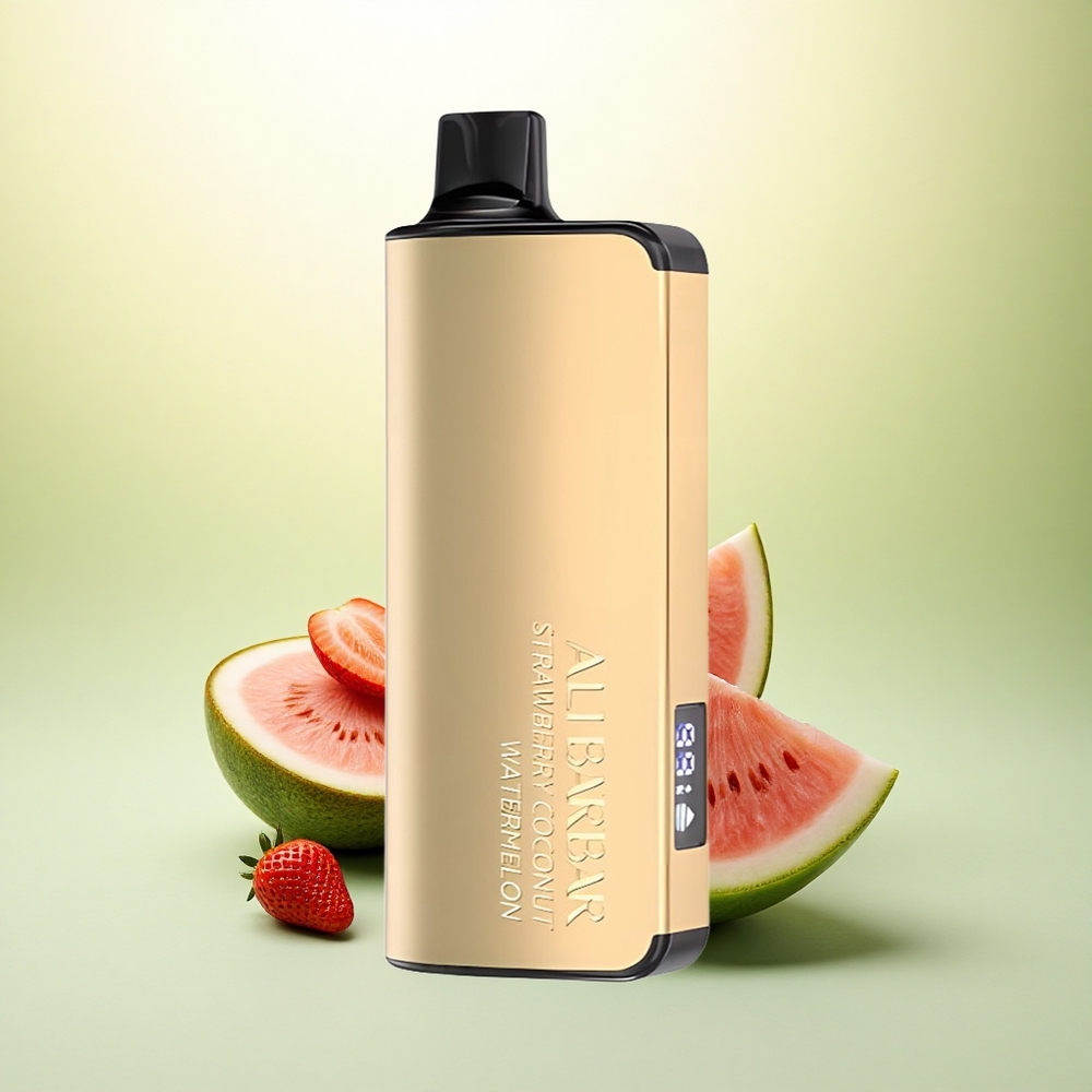 Alibarbar Ingot 9000 Puffs Morango Coco Melancia 2350mAh LED