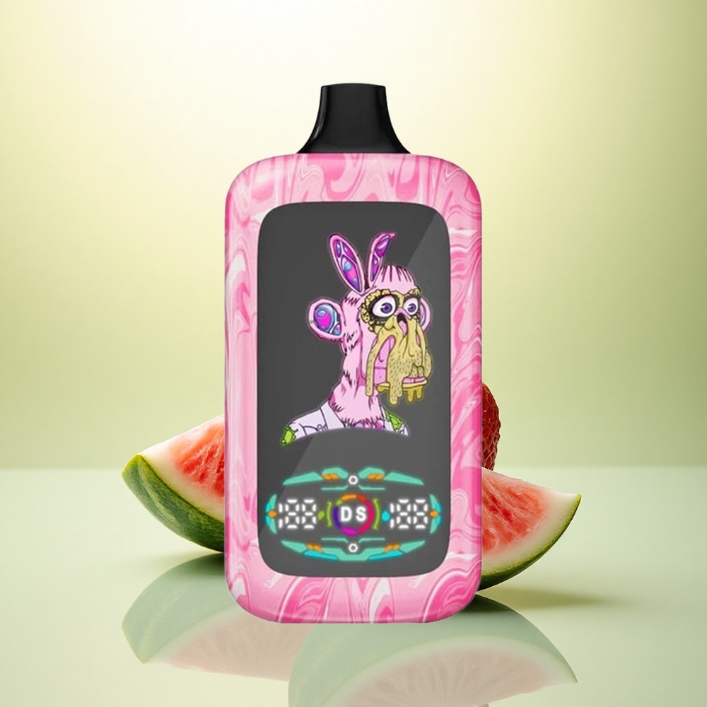 Fumot Digital Monkey 20000/40000 Puffs Morango Melancia Dual Motor 850mAh Sem Nicotina