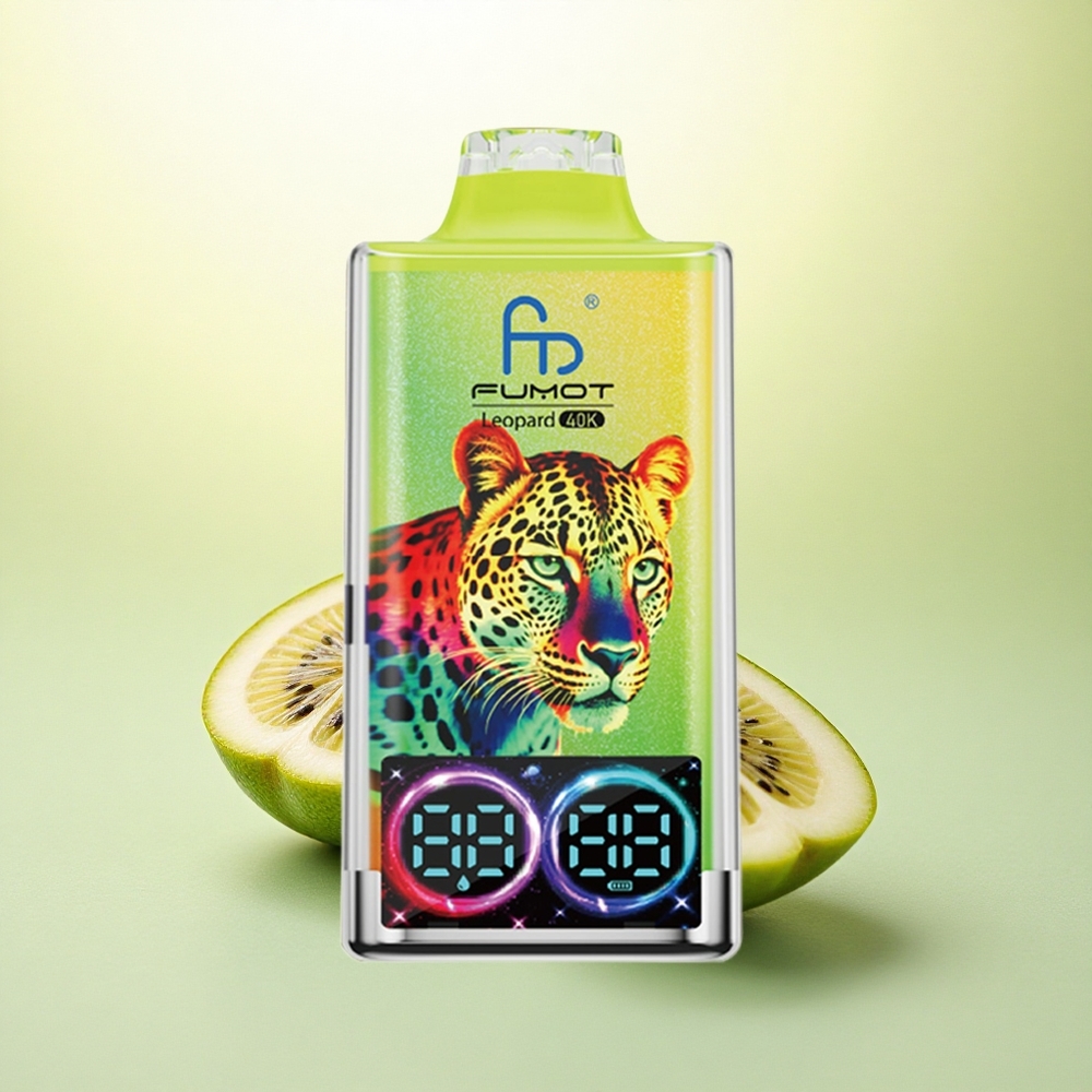 Fumot Leopard 40K Puffs Maracujá Kiwi Goiaba com 5% Nicotina e 700mAh