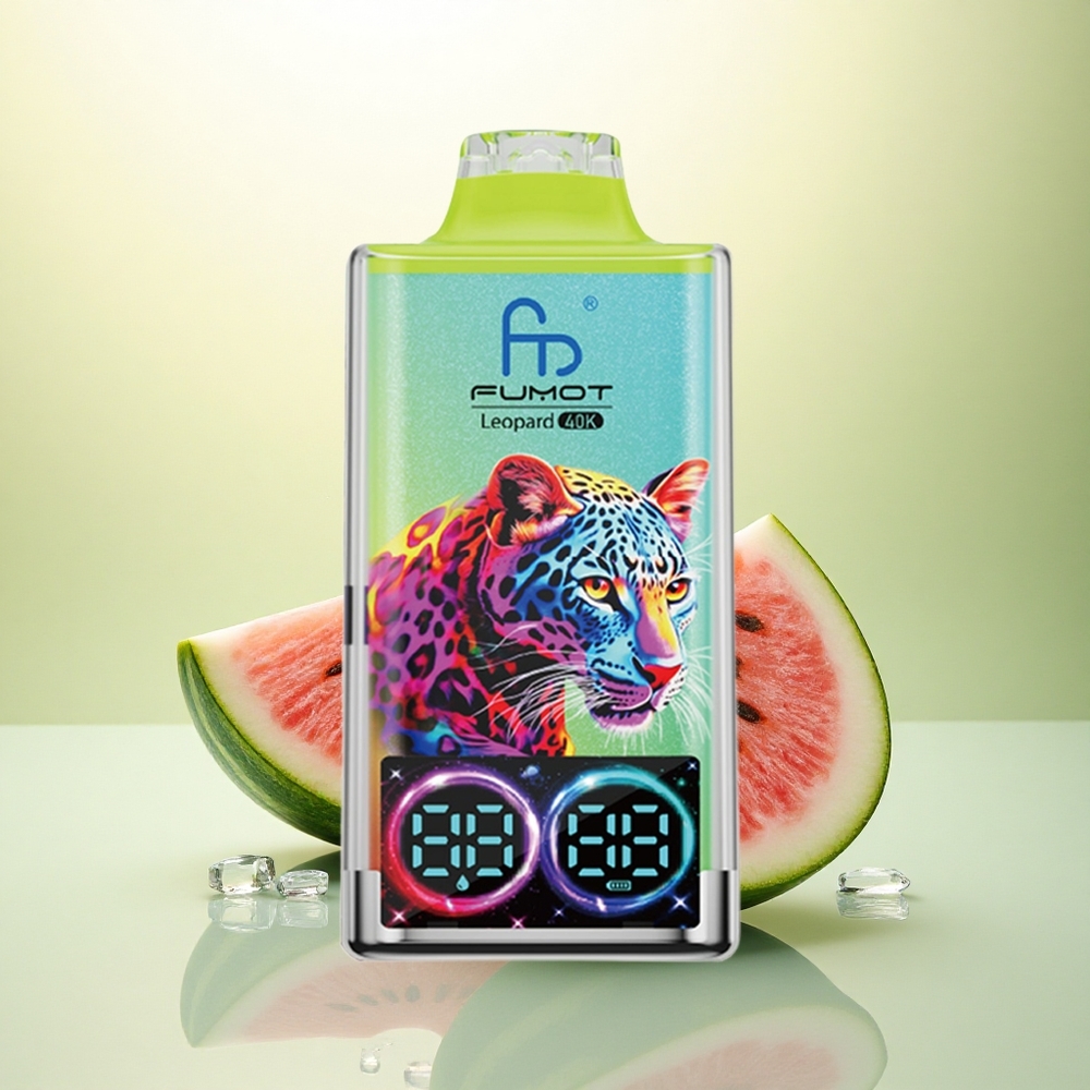 Fumot Leopard 40K Puffs Melancia Gelo com 5% Nicotina e Bateria 700mAh