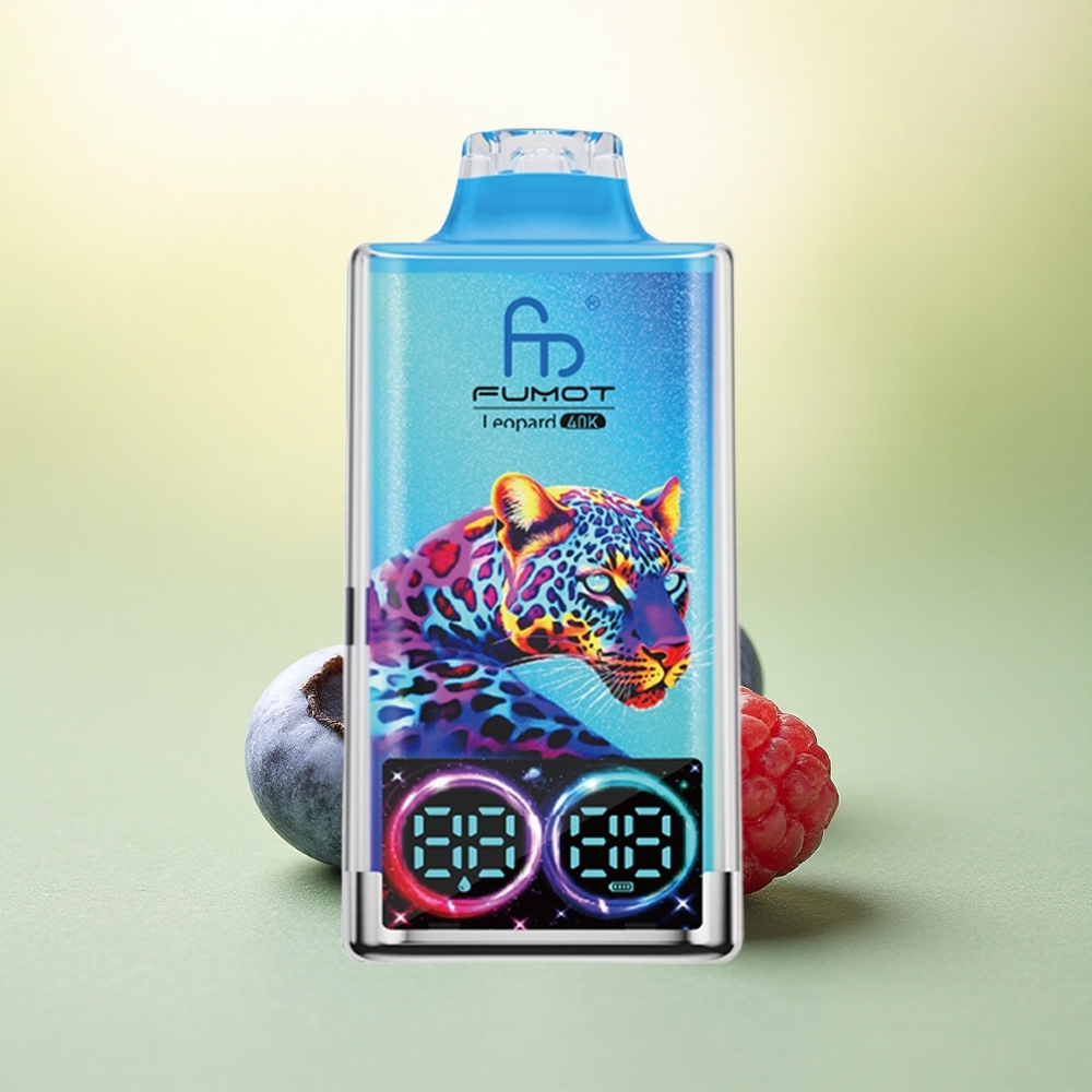 Fumot Leopard 40K Puffs Mirtilo Framboesa 5% Nicotina 700mAh Dual Mesh