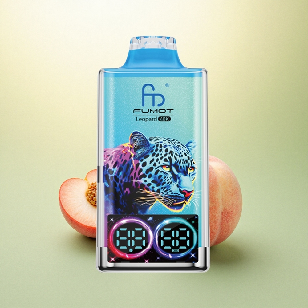 Fumot Leopard 40K Puffs Pêssego Frutas Silvestres 5% Nicotina 700mAh Dual Mesh