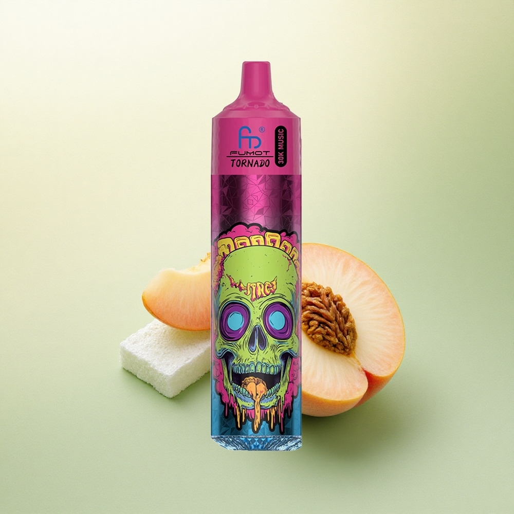 Fumot Randm Tornado 30000 Puffs Gelo de Pêssego com 30mL e 5% nicotina