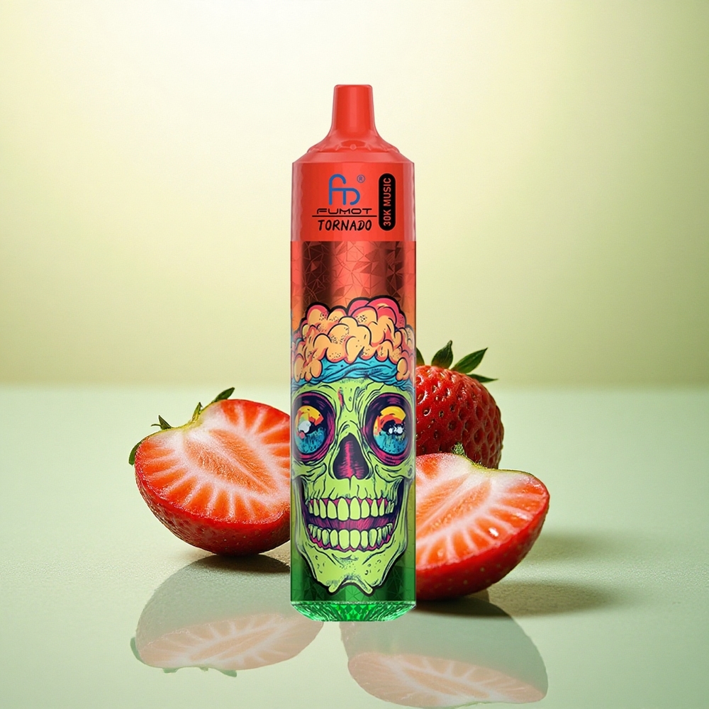 Fumot Randm Tornado 30000 Puffs Morango Fruta Gelo com 30mL e 5% nicotina