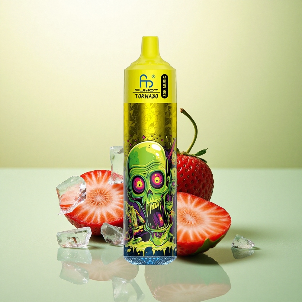 Fumot Randm Tornado 30000 Puffs Morango Gelo com 30mL e 5% nicotina