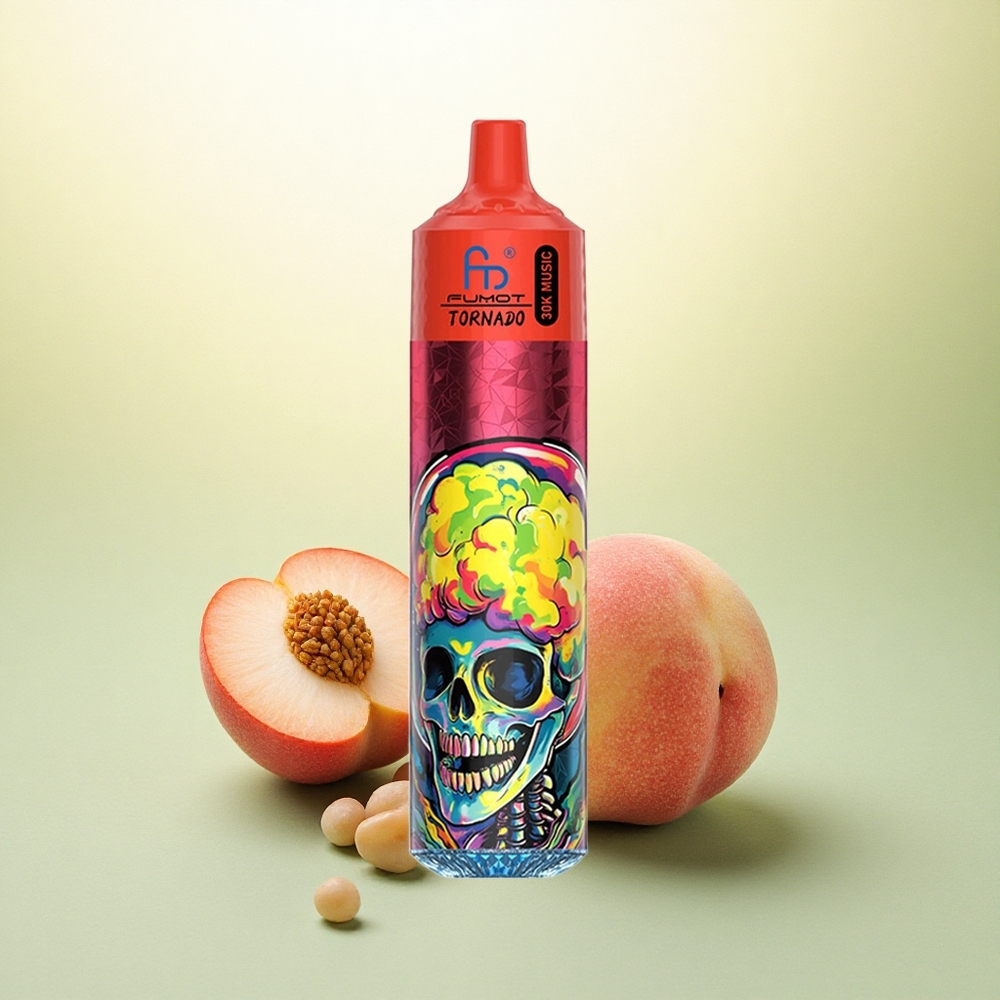 Fumot Randm Tornado 30000 Puffs Pêssego Frutas Vermelhas com Nicotina 5% e Bateria 600mAh
