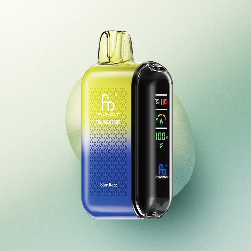 Fumot Tornado 20000 Puffs Azul Framboesa com 2% Nicotina e Bateria 850mAh