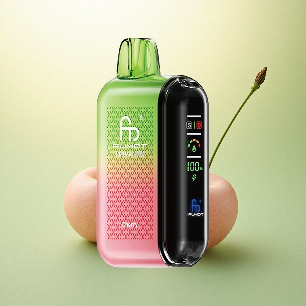 Fumot Tornado 20000 Puffs Cereja Dual Mesh 20ml 850mAh