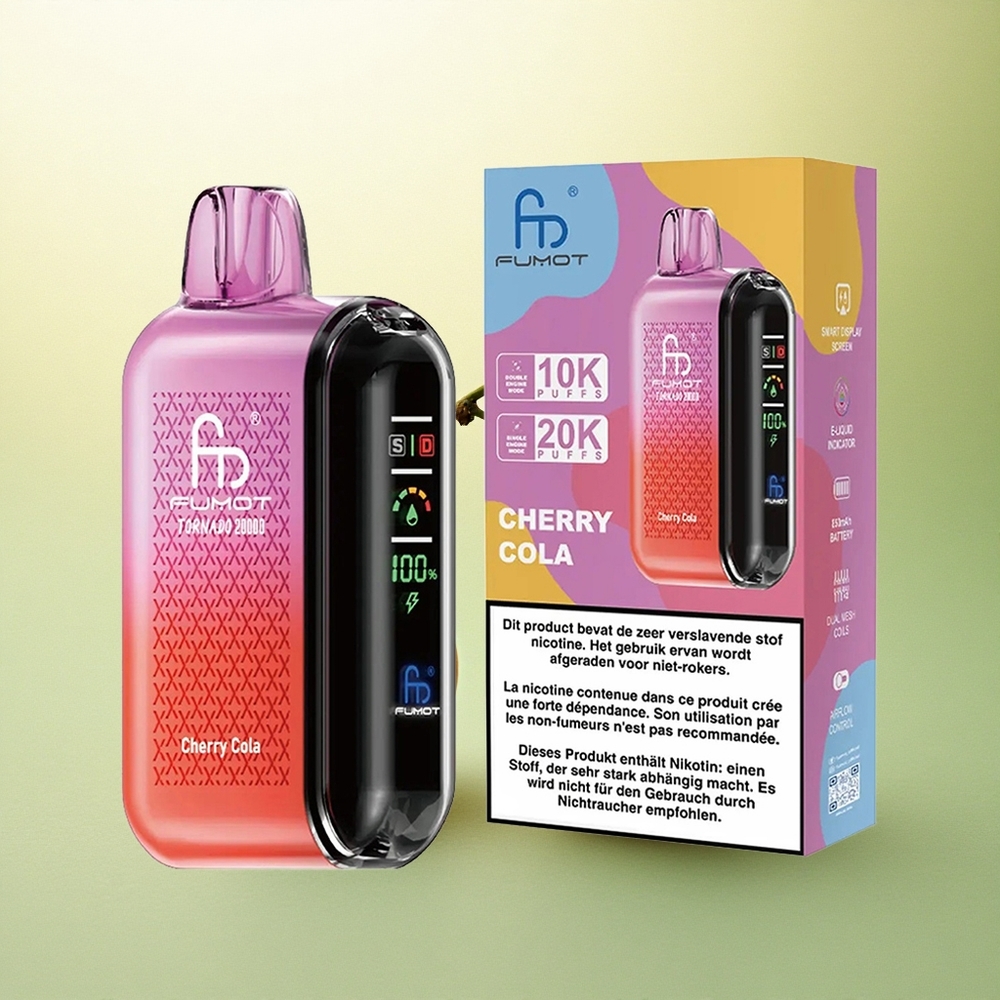 Fumot Tornado 20000 Puffs Cherry Cola Dual Mesh 20ml 850mAh