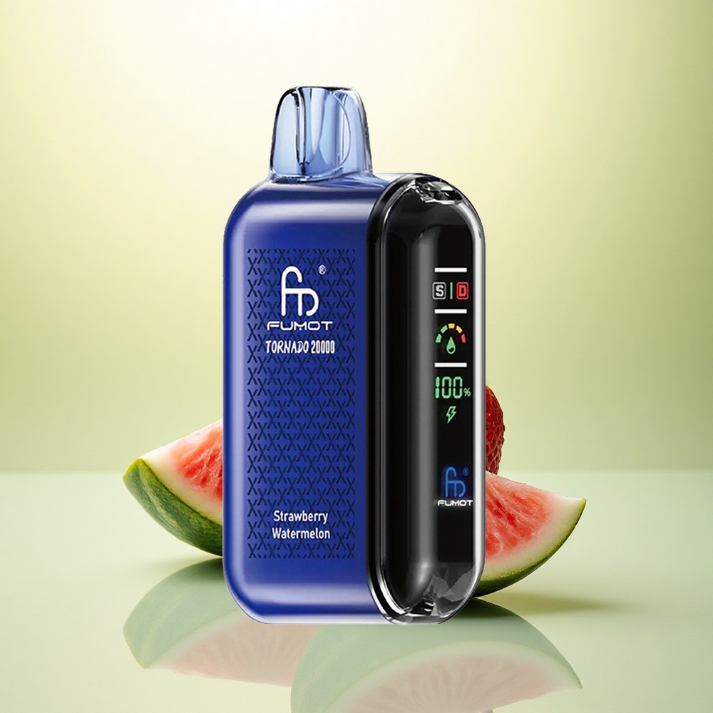Fumot Tornado 20000 Puffs Morango Melancia com 2% Nicotina e Bateria 850mAh