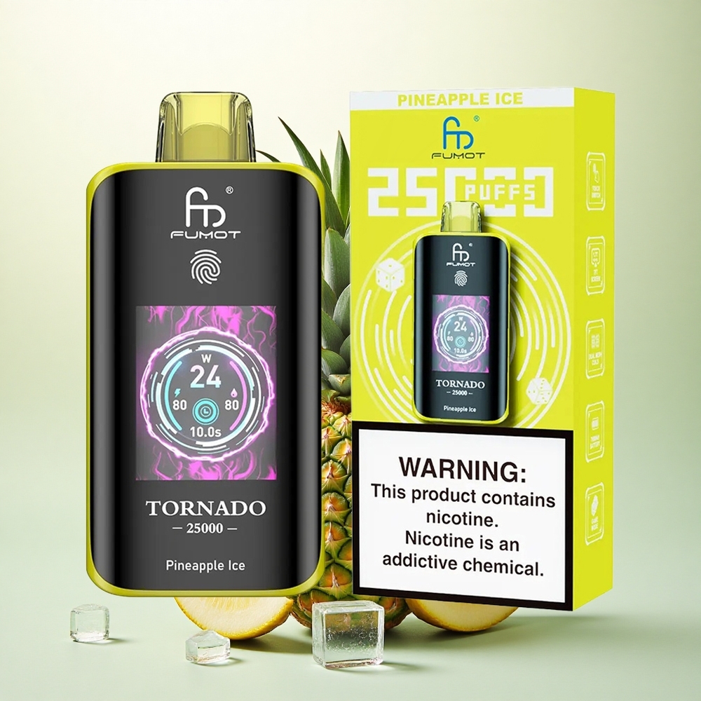 Fumot Tornado 25000 Puffs Abacaxi Gelo com 20ml e 700mAh