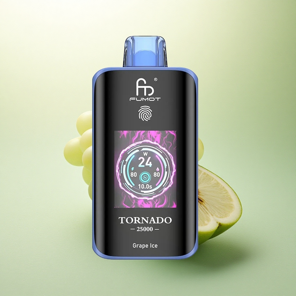Fumot Tornado 25000 Puffs Gelo de Uva 700mAh 5% Nicotina