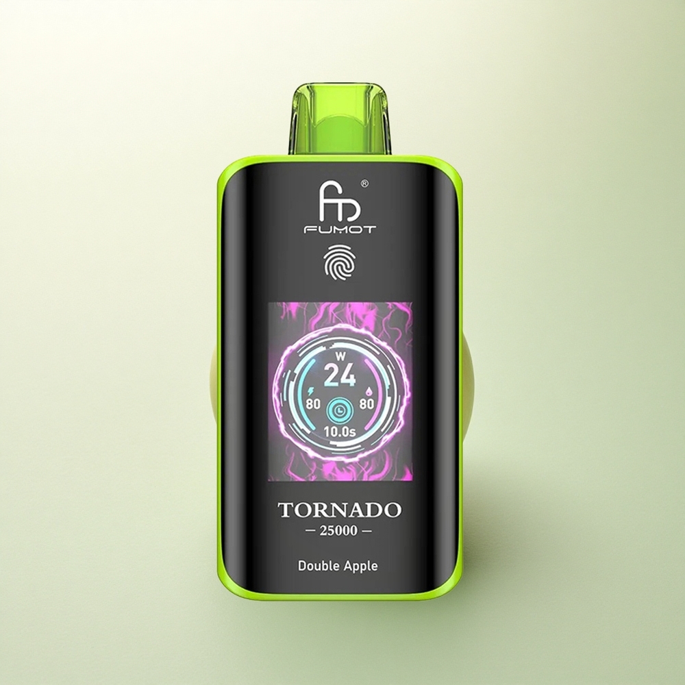 Fumot Tornado 25000 Puffs Maçã Dupla Tela HD 700mAh 20ml
