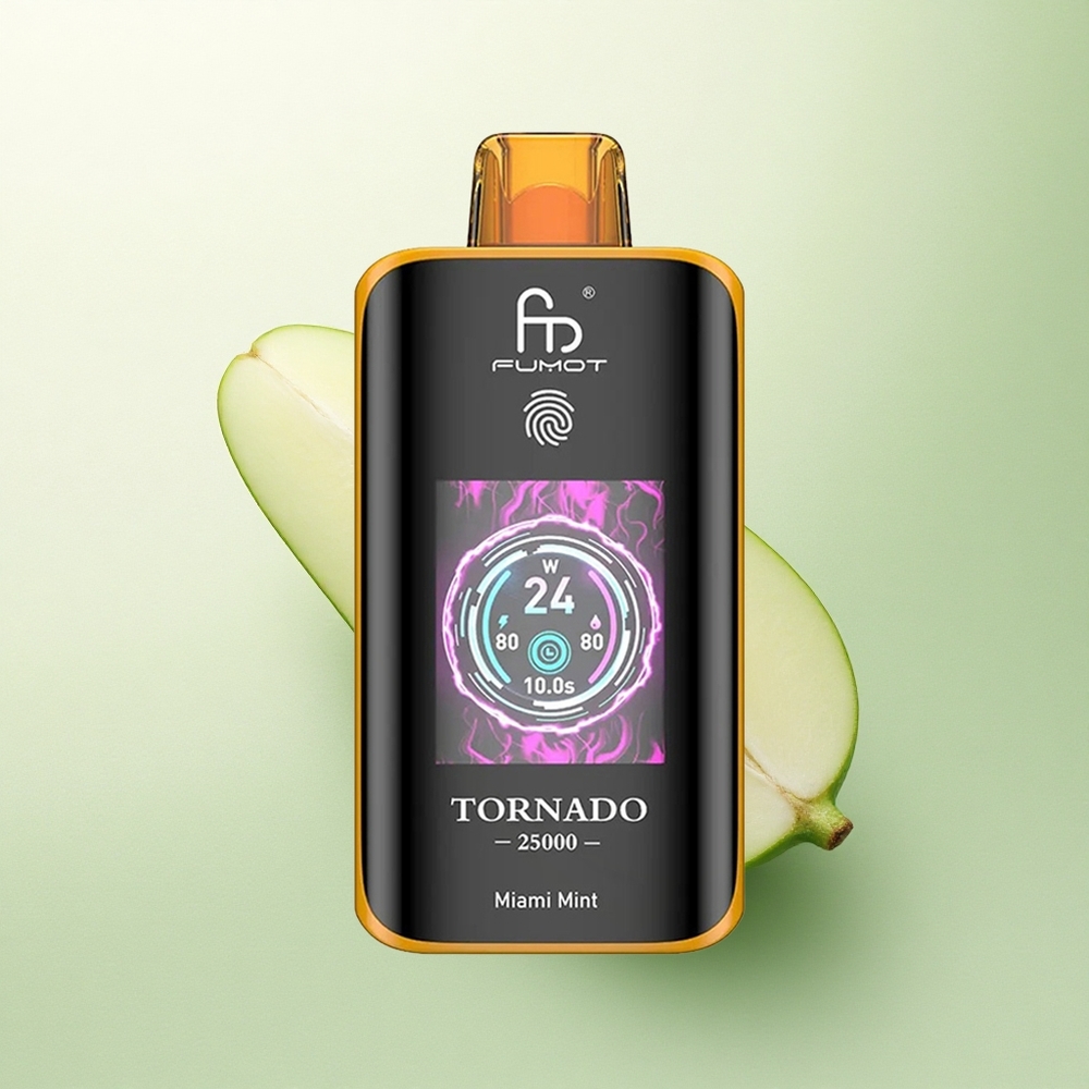 Fumot Tornado 25000 Puffs Miami Mint HD Screen 700mAh 20ml Nicotina