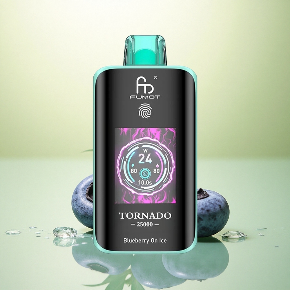 Fumot Tornado 25000 Puffs Mirtilo no Gelo com 700mAh e 20ml