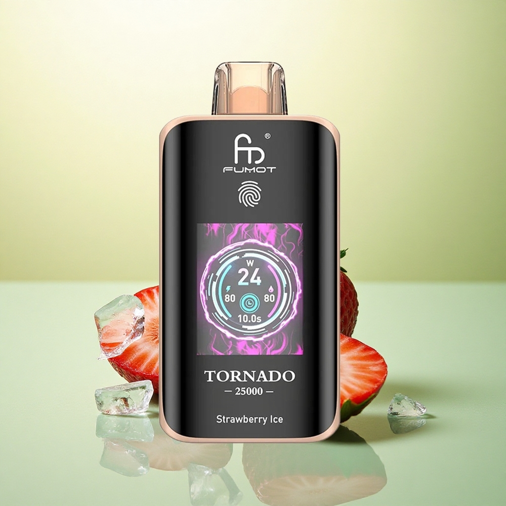 Fumot Tornado 25000 Puffs Morango Gelo 700mAh 20ml 5% Nicotina