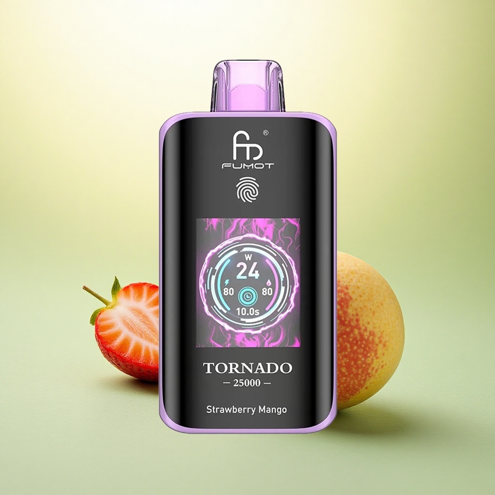 Fumot Tornado 25000 Puffs Morango Manga HD 700mAh 20ml