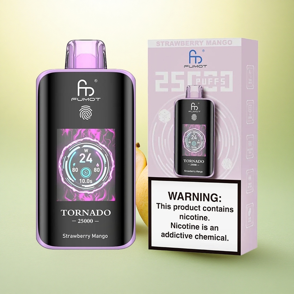 Fumot Tornado 25000 Puffs Morango Manga HD 700mAh 20ml