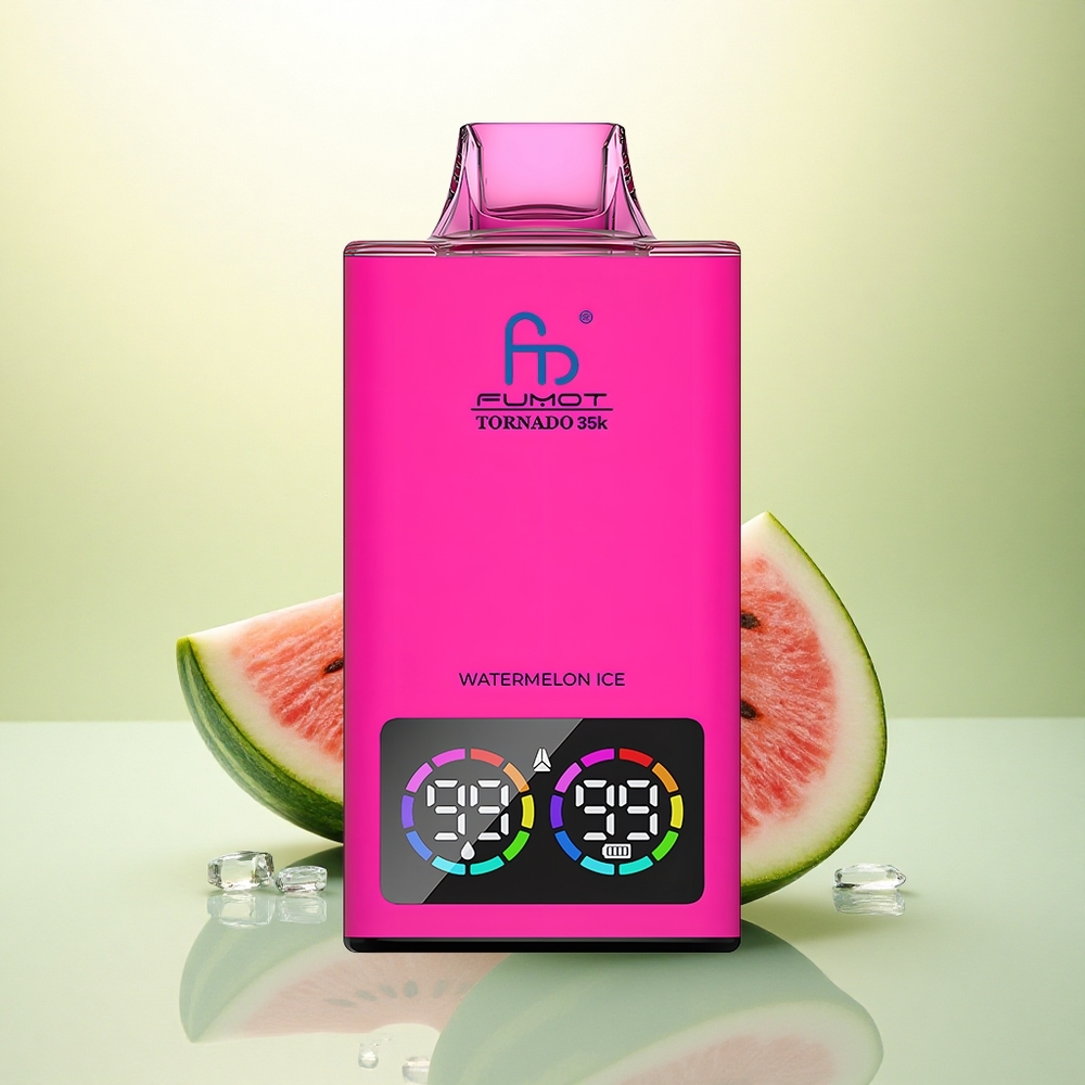 Fumot Tornado 35000 Puffs Melancia Gelo Dual Mesh 15ml 700mAh