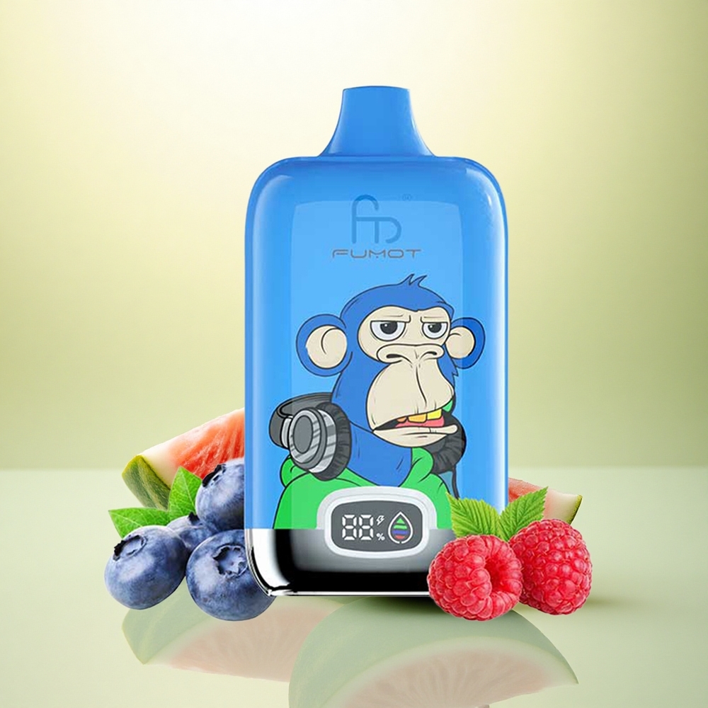 Fumot Tornado Digital Box 12000 Puffs Morango Melancia 20ml Mesh 550mAh