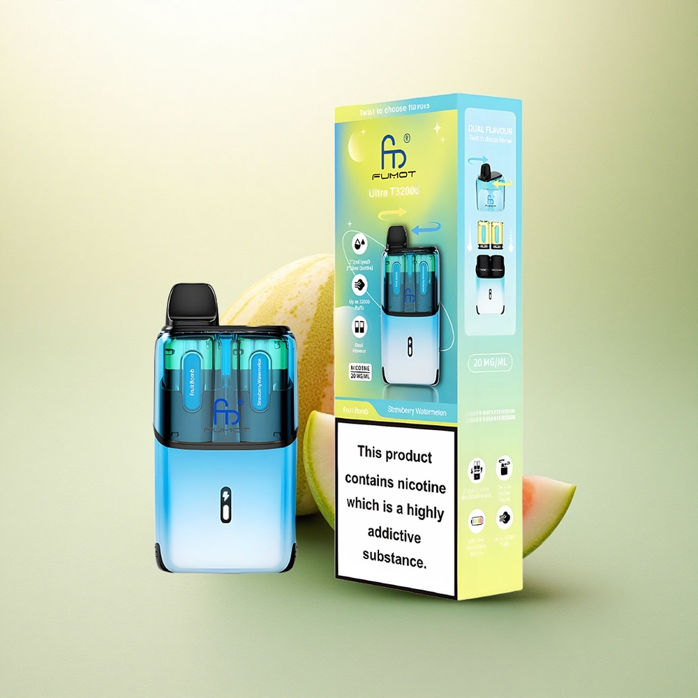 Fumot Ultra T32000 Puffs Bomba de Frutas - Morango Melancia com 20mg de Nicotina e 800mAh