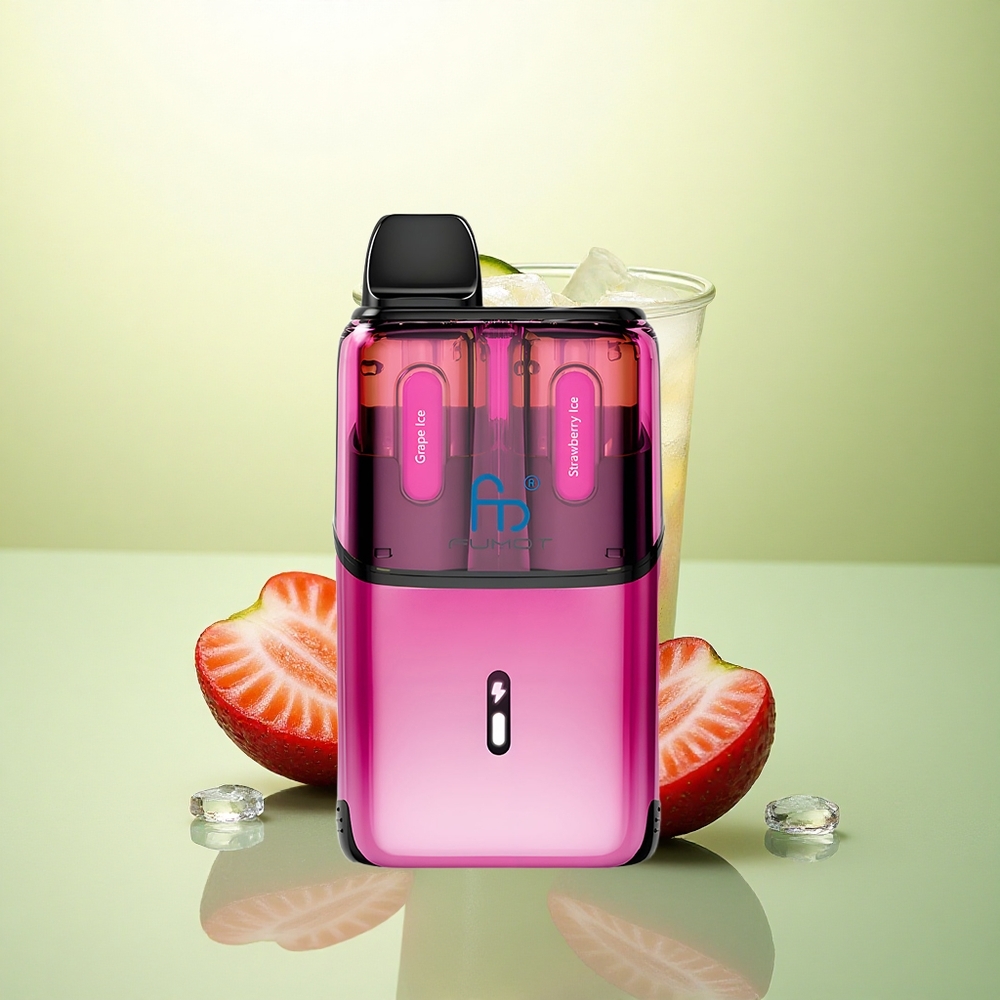 Fumot Ultra T32000 Puffs Gelado de Uva - Gelado de Morango com 20mg de Nicotina e 800mAh
