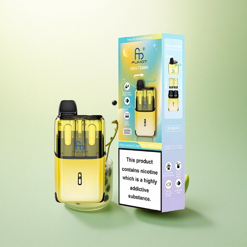 Fumot Ultra T32000 Puffs Limão & Mirtilo Efervescente com 20mg de Nicotina e 800mAh