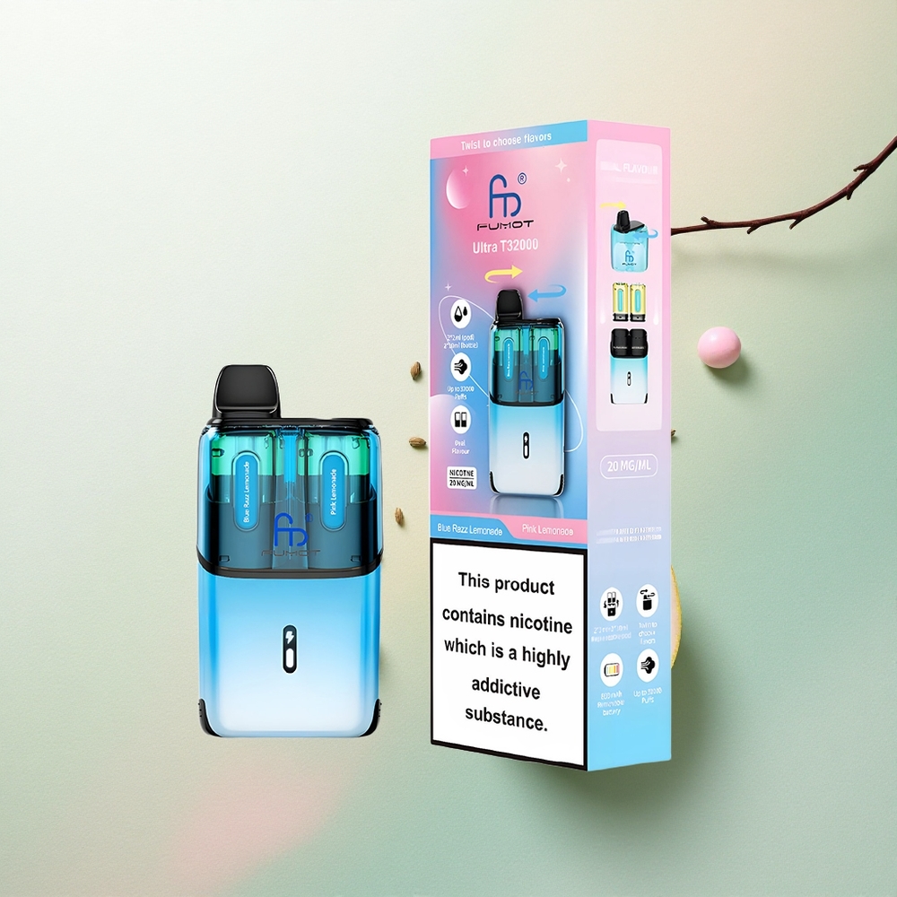 Fumot Ultra T32000 Puffs Limão Rosa com Blue Razz - Limonada Rosa 800mAh 24ml 20mg Nicotina