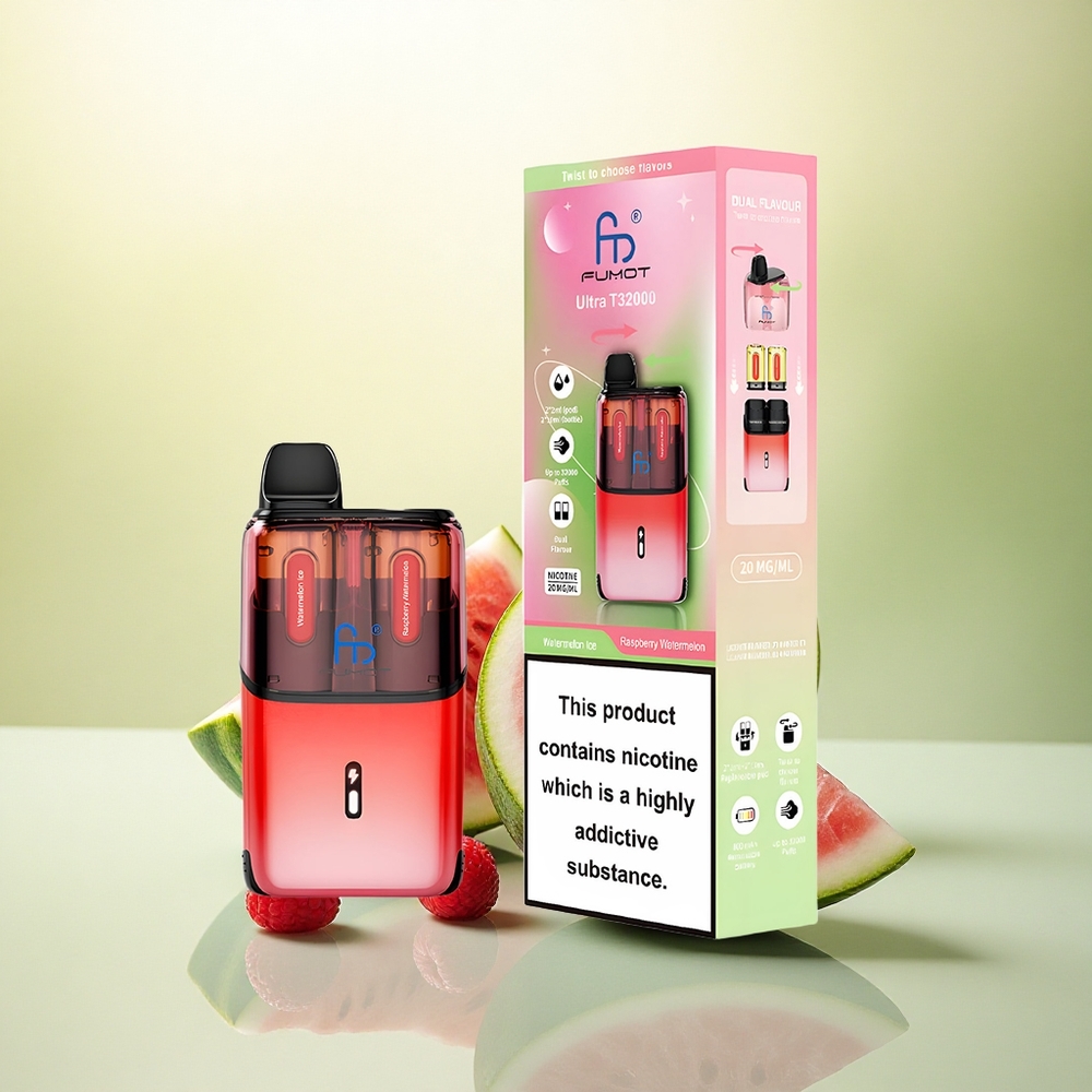 Fumot Ultra T32000 Puffs Melancia Framboesa Gelo com 20mg de Nicotina e 800mAh