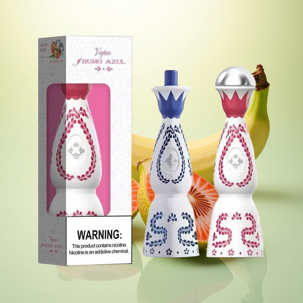 Humo Azul 15000 Puffs Morango Banana Pitaya 5% Nicotina 500mAh