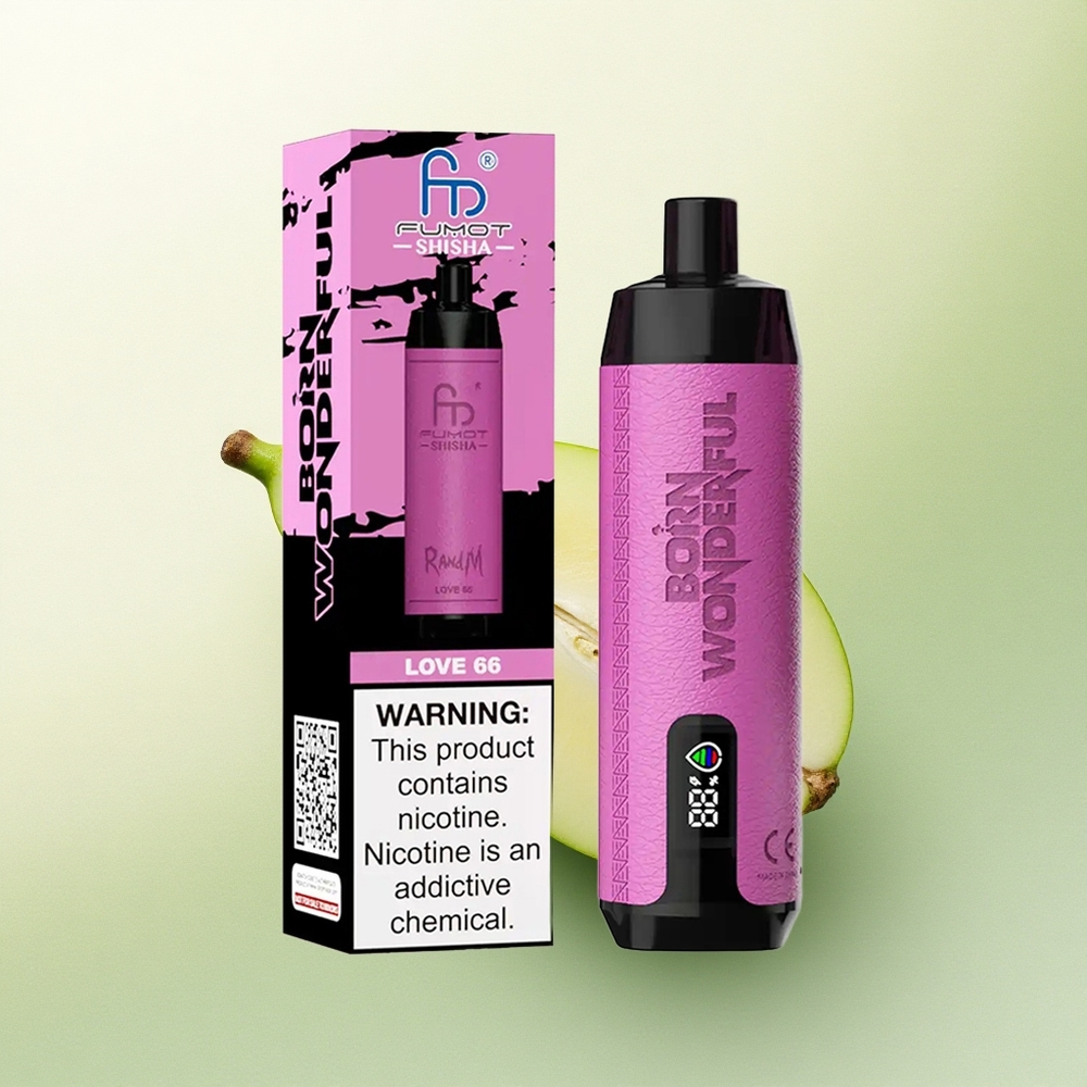 RandM Fumot Shisha 10000 Puffs Amor 66 com 18ml líquido e 0,5% nicotina