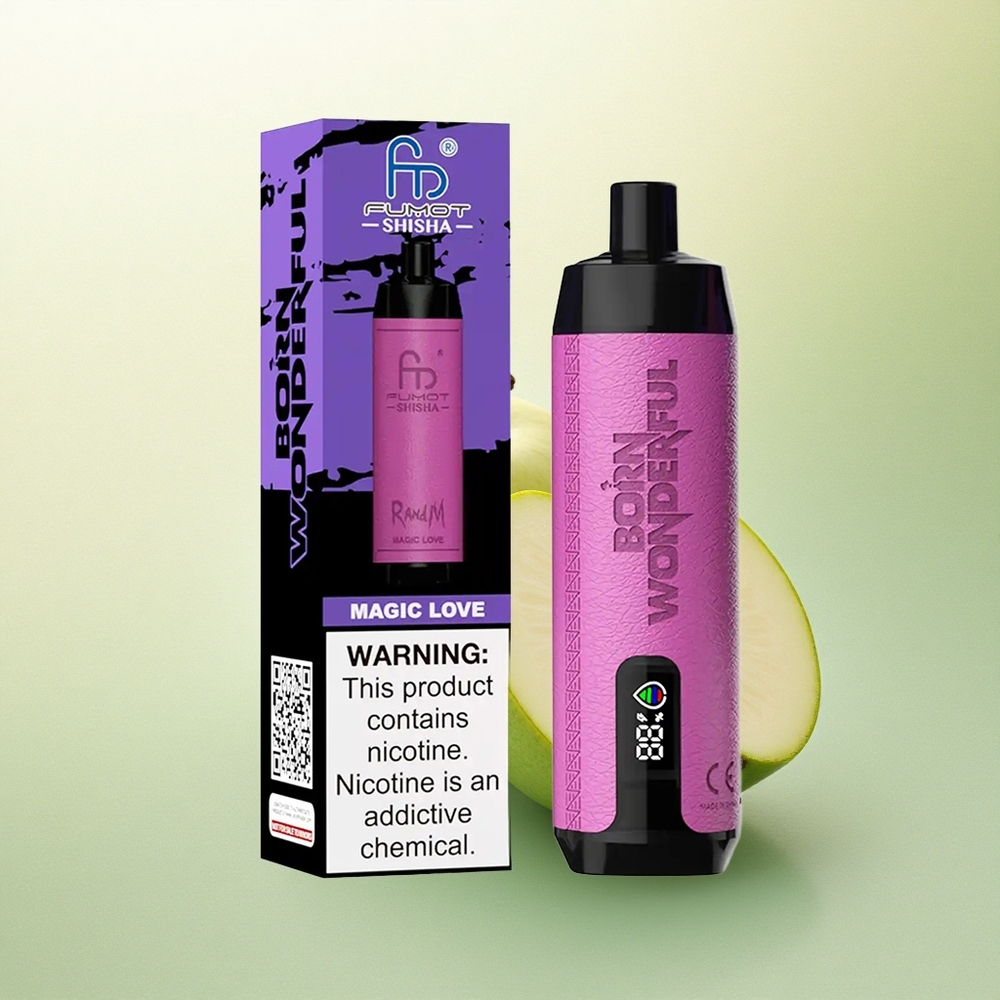 RandM Fumot Shisha 10000 Puffs Amor Mágico com Indicador LED e 0,5% Nicotina