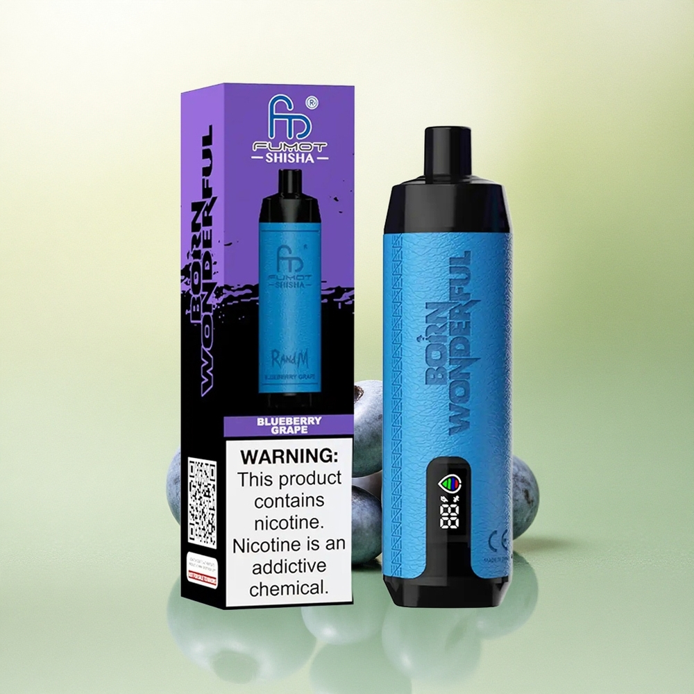 RandM Fumot Shisha 10000 Puffs Uva Mirtilo com 18ml e 850mAh