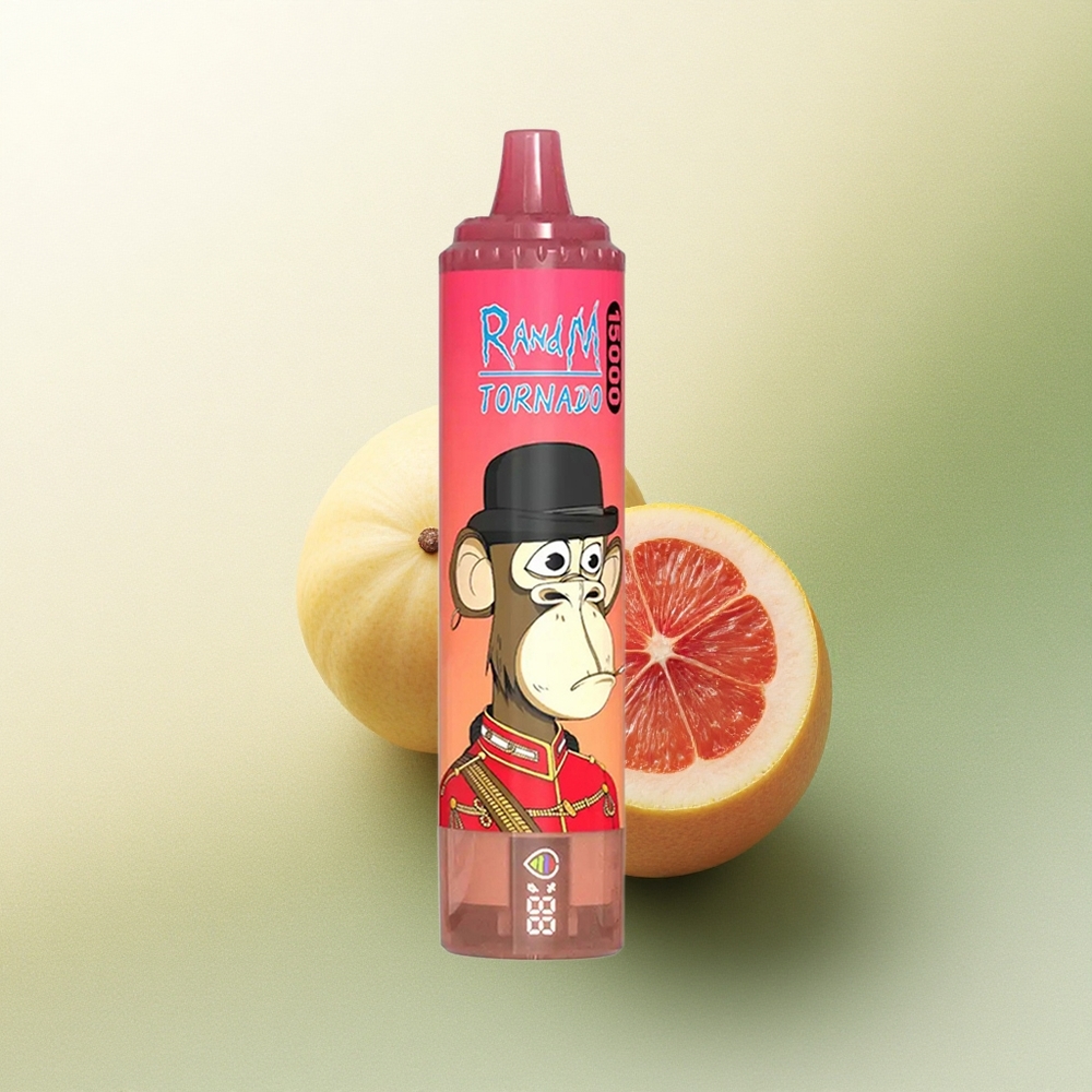 RandM Fumot Tornado 15000 Puffs Gelo Energético Vermelho 25ml 5% Nicotina