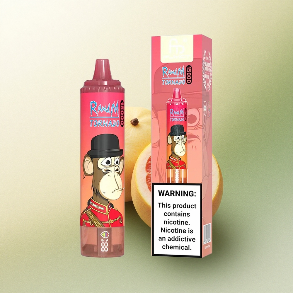 RandM Fumot Tornado 15000 Puffs Gelo Energético Vermelho 25ml 5% Nicotina