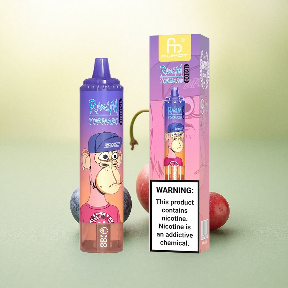 RandM Fumot Tornado 15000 Puffs Mirtilo Cereja Cranberry 25ml 850mAh