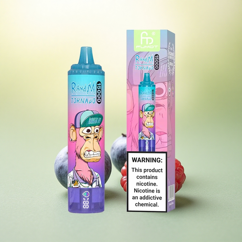 RandM Fumot Tornado 15000 Puffs Mirtilo Framboesa 25ml 850mAh Mesh