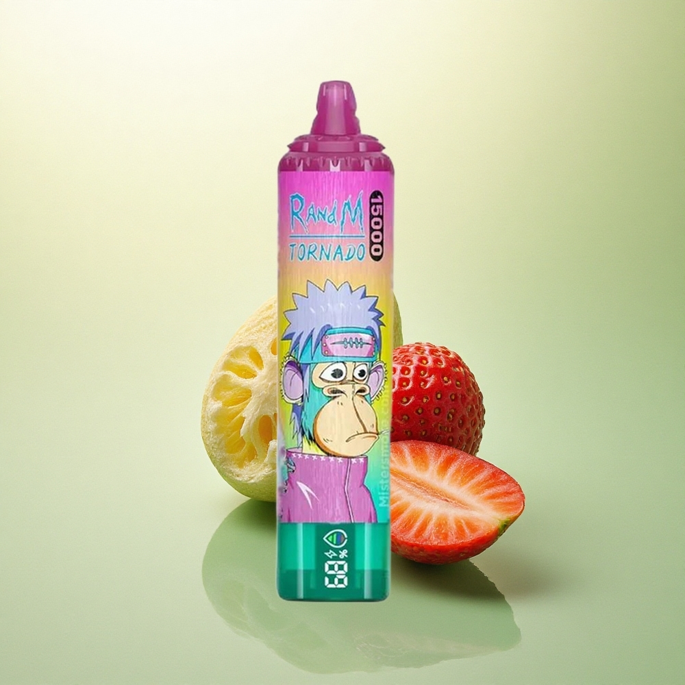 RandM Fumot Tornado 15000 Puffs Morango Gelado 25ml 850mAh