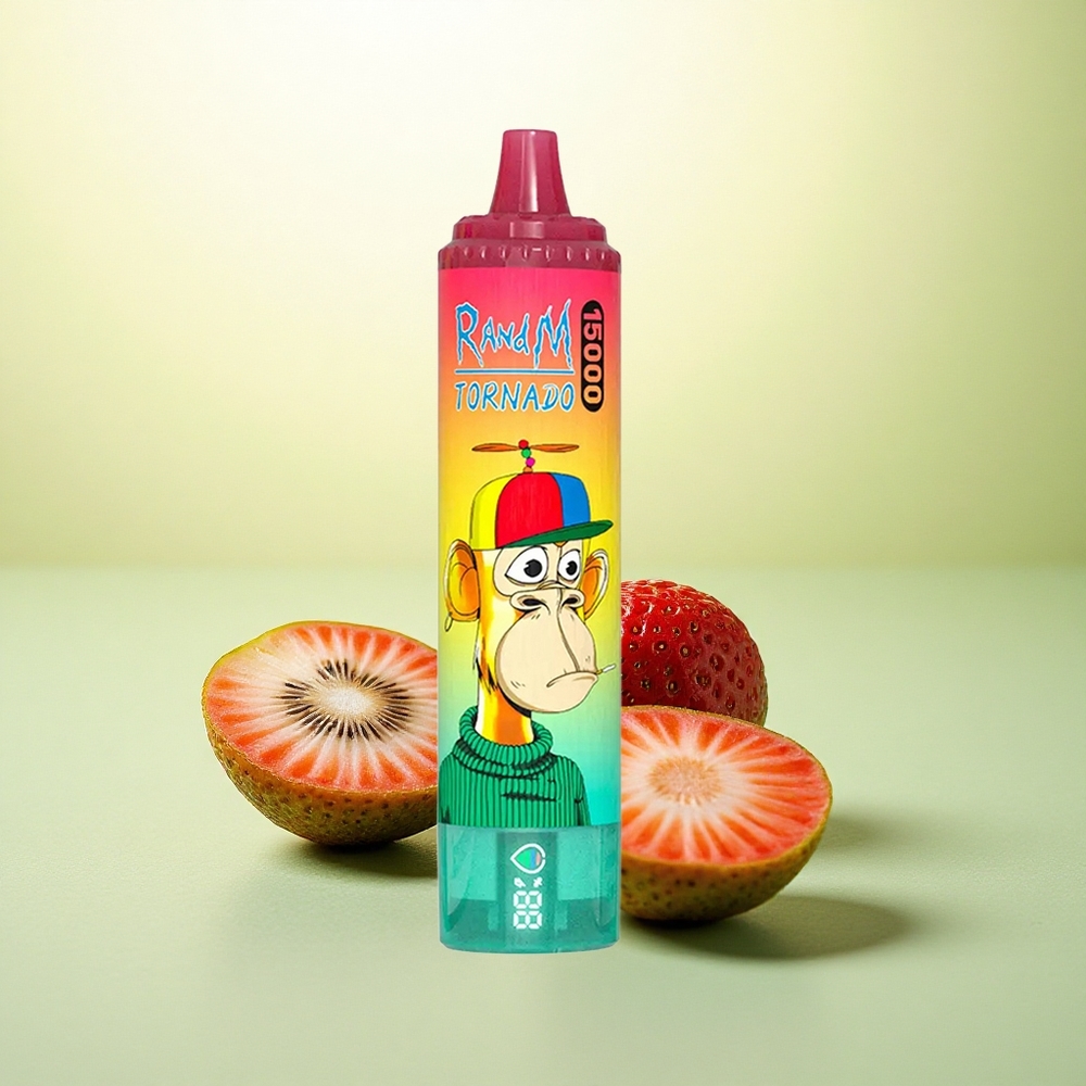RandM Fumot Tornado 15000 Puffs Morango Kiwi 25ml 850mAh Mesh