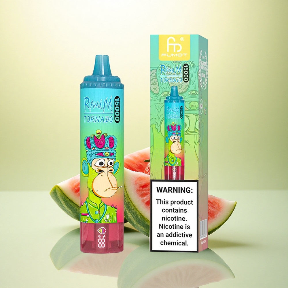 RandM Fumot Tornado 15000 Puffs Morango Melancia 25ml 5% Nicotina
