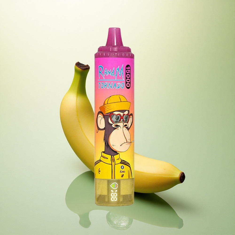 RandM Fumot Tornado 15000 Puffs Sorvete de Banana 25ml 5% Nicotina