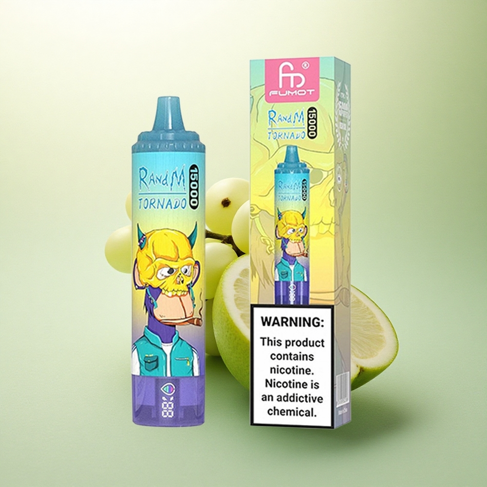 RandM Fumot Tornado 15000 Puffs Uva Gelo 25ml 850mAh