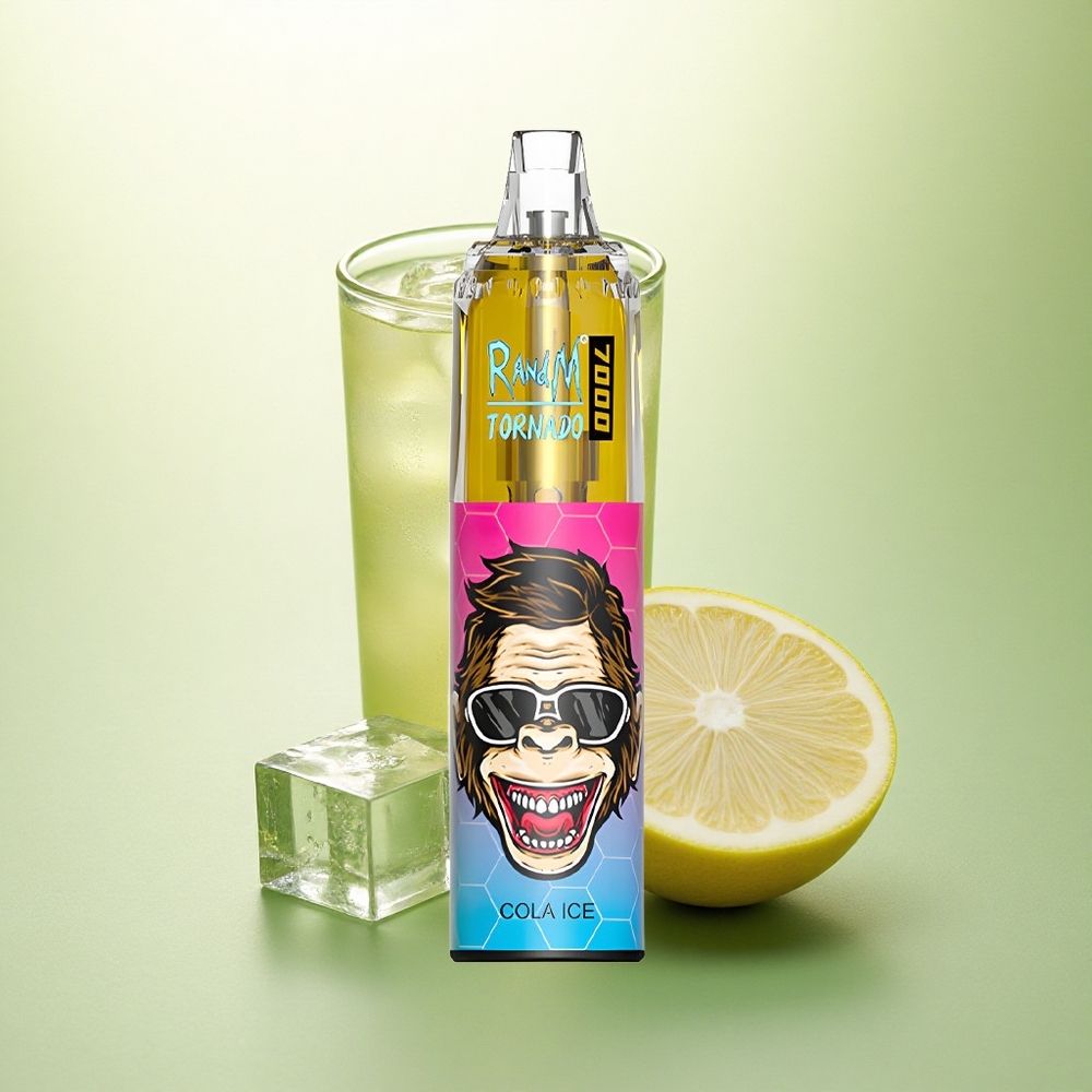 RandM Fumot Tornado 7000 Puffs Cola Gelo com Nicotina 5% e Bateria 850mAh