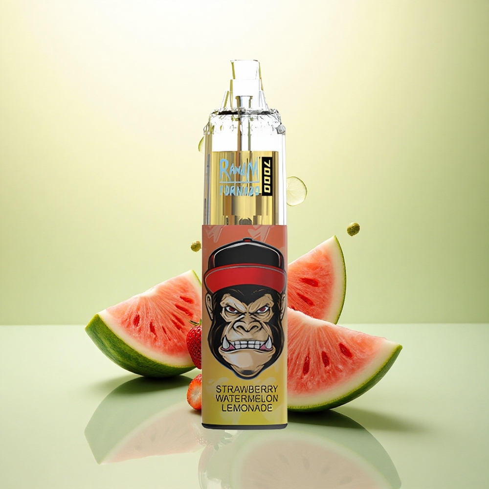 RandM Fumot Tornado 7000 Puffs Limão Morango Melancia com 850mAh e Nicotina 5%