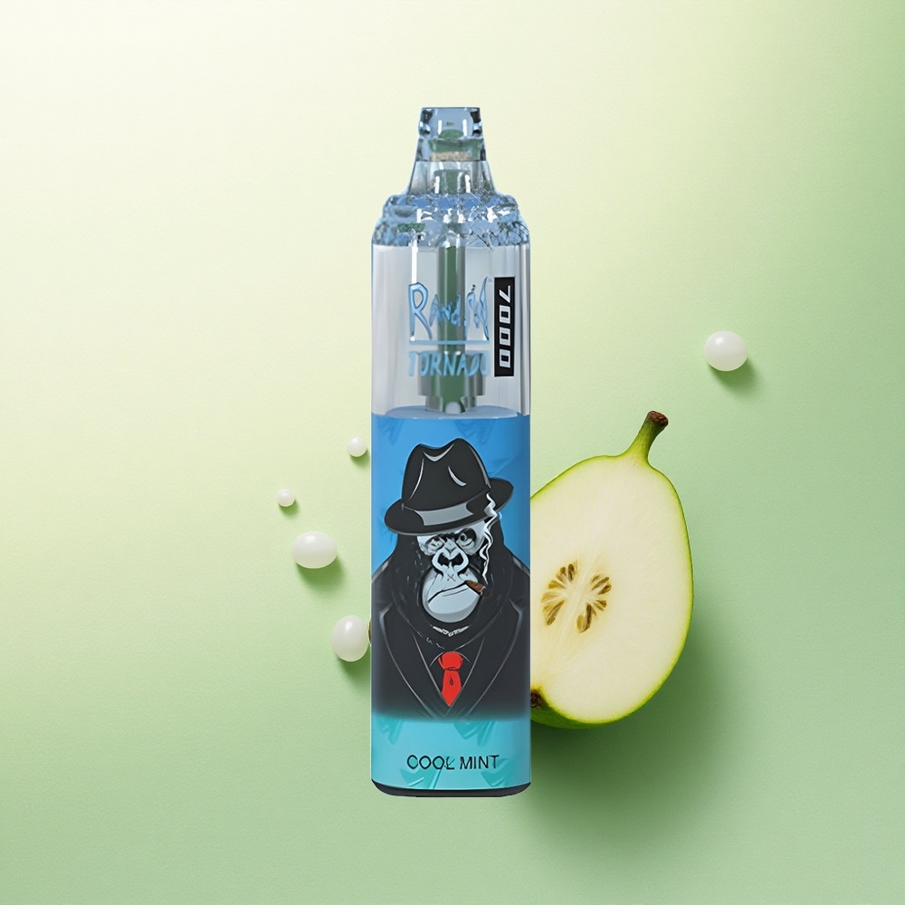 RandM Fumot Tornado 7000 Puffs Menta Refrescante com 850mAh e Nicotina Ajustável