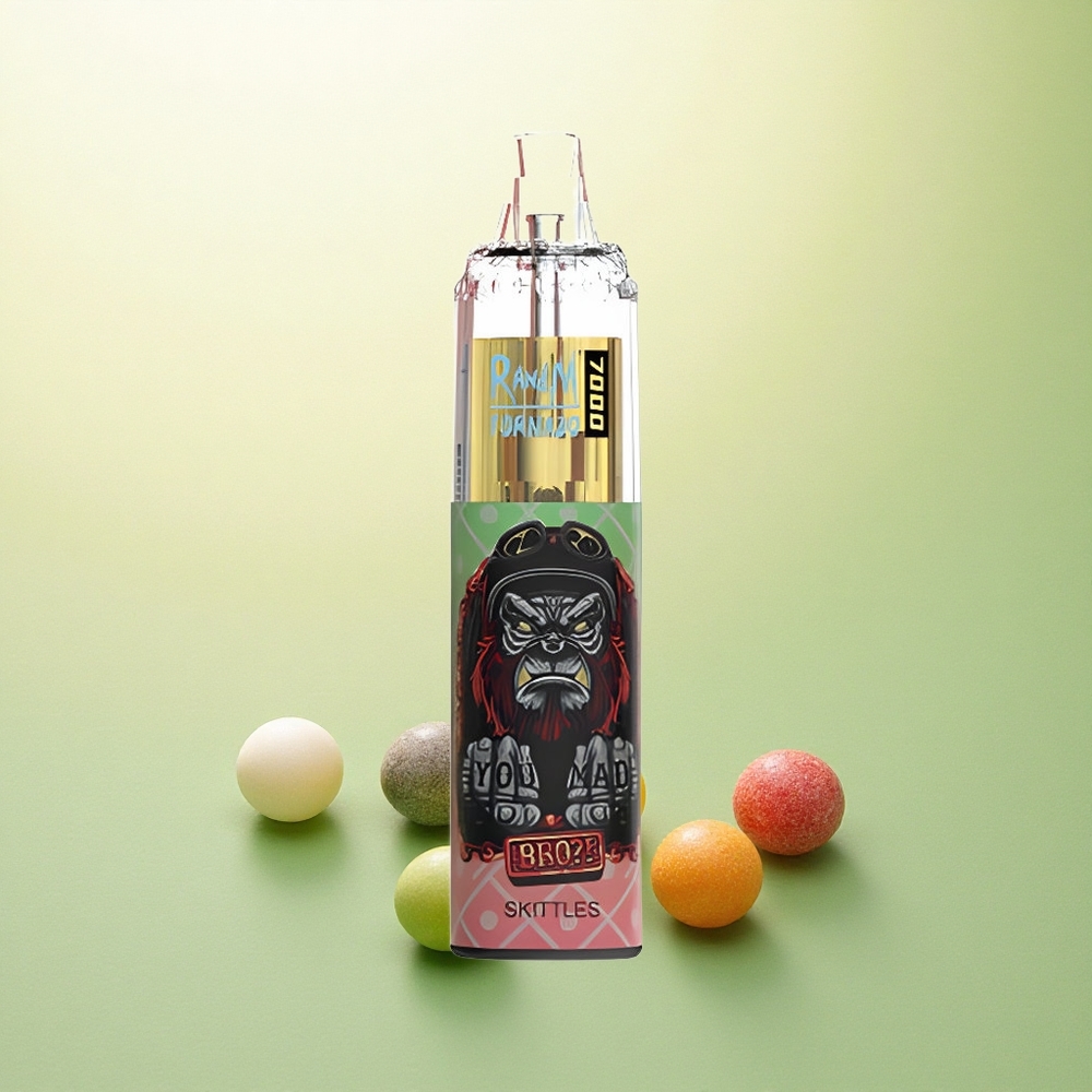 RandM Fumot Tornado 7000 Puffs Skittles Ajustável 850mAh 5% Nicotina