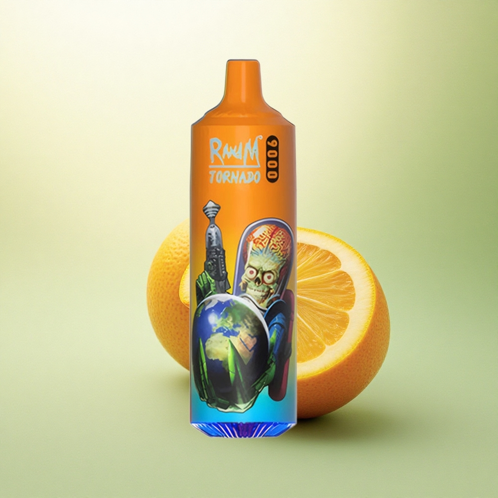 RandM Fumot Tornado 9000 Puffs Laranja Soda com 18 mL e Bobina Mesh