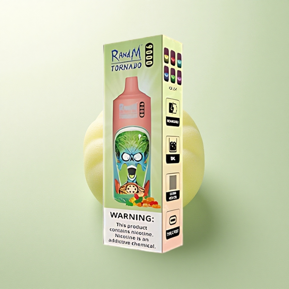 RandM Fumot Tornado 9000 Puffs Ursinho de Goma com 850 mAh e Sabor de Malha